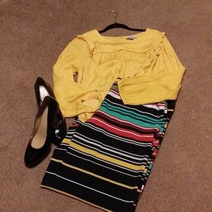 Euc Striped palazzo pants